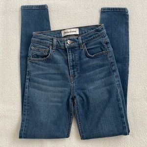 Reformation high & skinny jeans/ wash: Danube